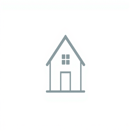 Create a minimalistic icon of a house with a triangular roof and square base, using a clean white background, camera type: DSLR, camera view: frontal, aperture: f/8, ISO: 100, shutter speed: 1/200s, focus: sharp.