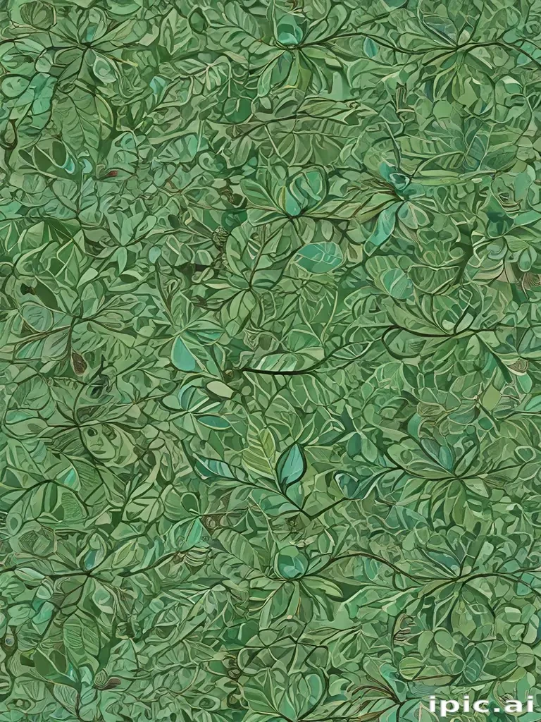 green leaf design
