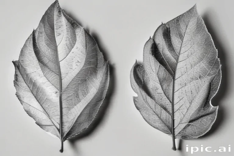 leaf clip art black and white