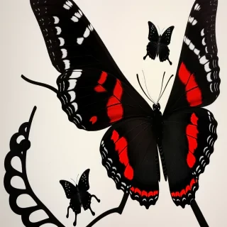 black butterfly