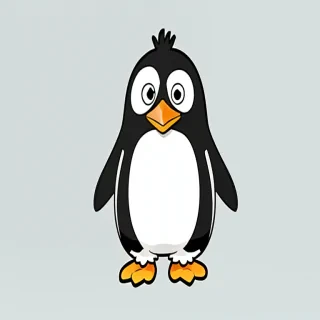 cartoon penguin