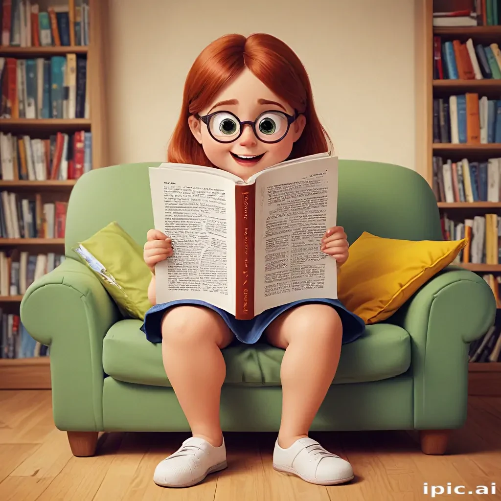reading cartoon