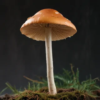 thin stemmed mushroom