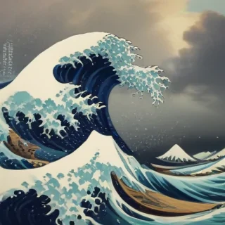 the great wave wallpaper