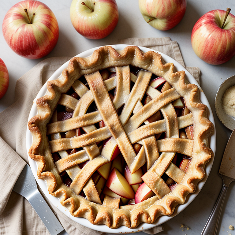 apple pie in graham cracker crust