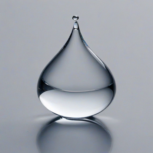 transparent water drop