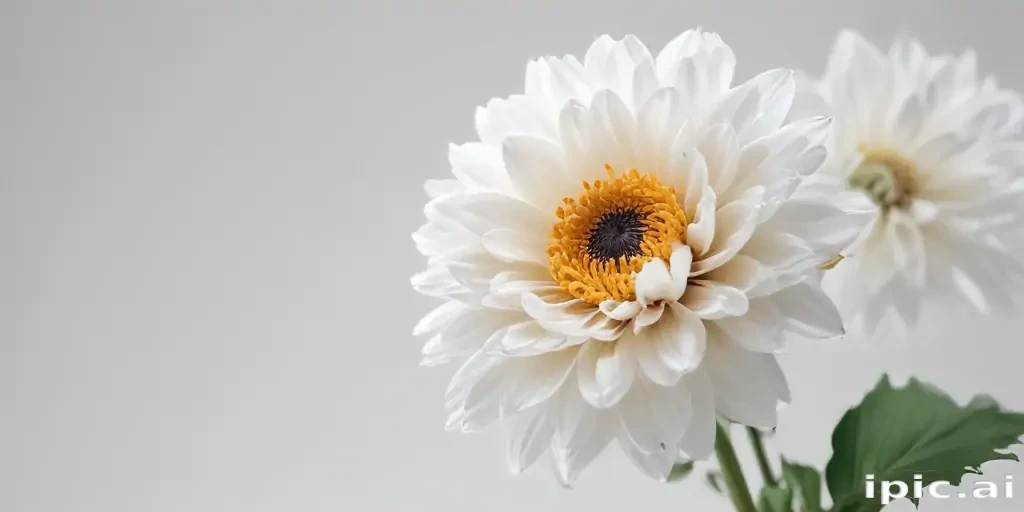 flower white background