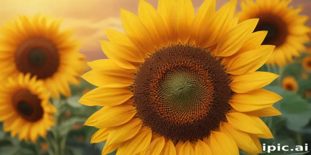aesthetic sunflower background