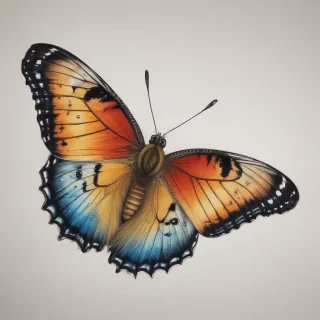 butterfly drawign