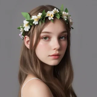 transparent flower crown