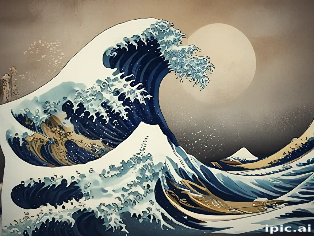 great wave wallpaper