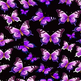 purple butterflies