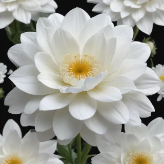 white flower transparent