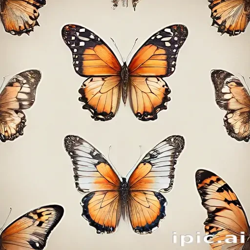 pictures of drawings of butterflies