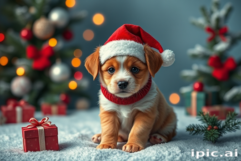 christmas puppy desktop backgrounds