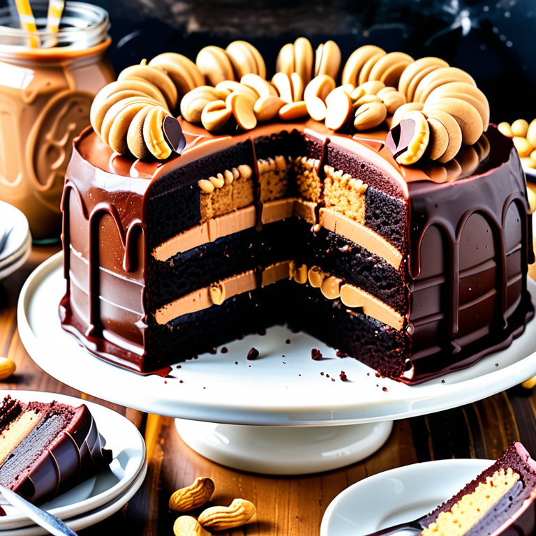 chocolate peanut butter cake near me