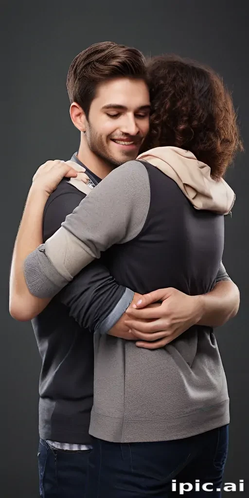 hugging png