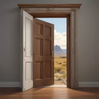 opening door png