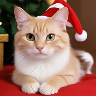 cat christmas wallpaper