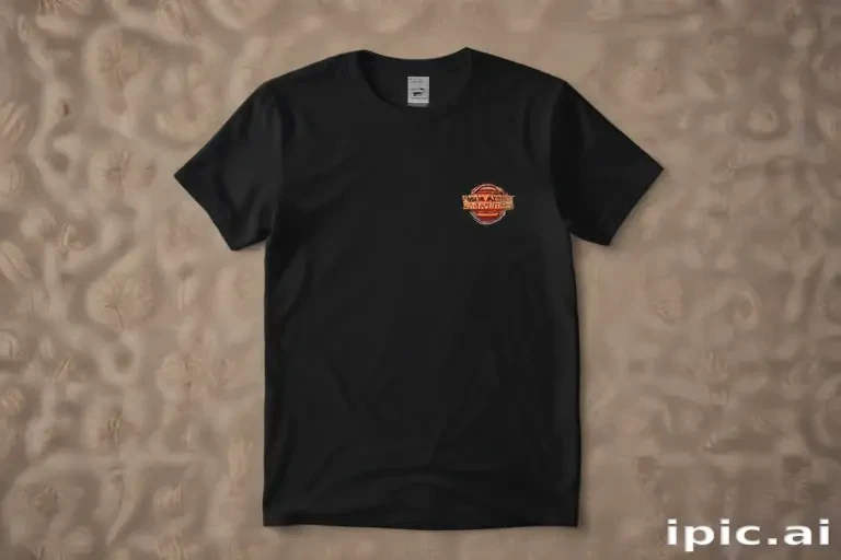 mockup tshirt black
