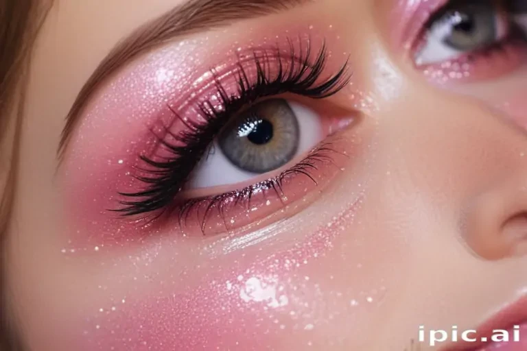 pink glitter aesthetic