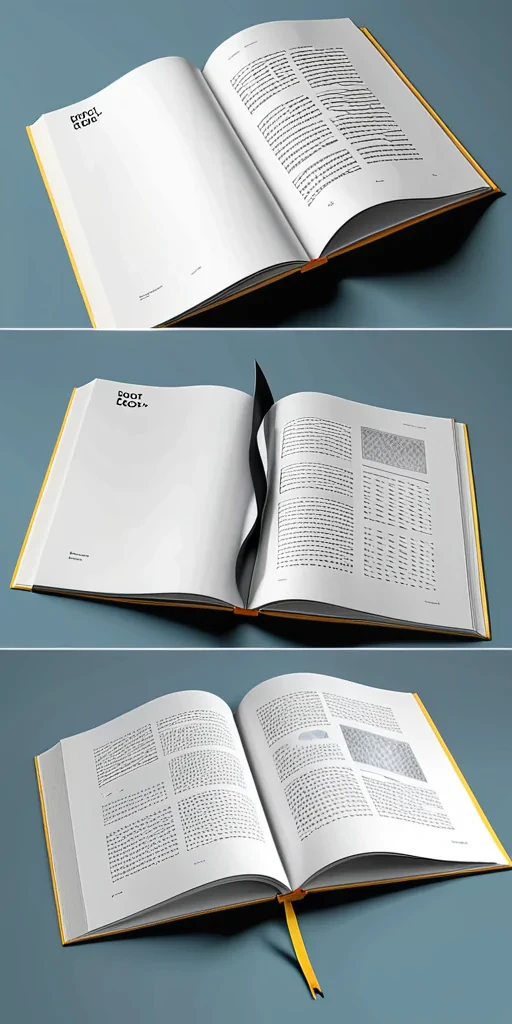 open book mockup