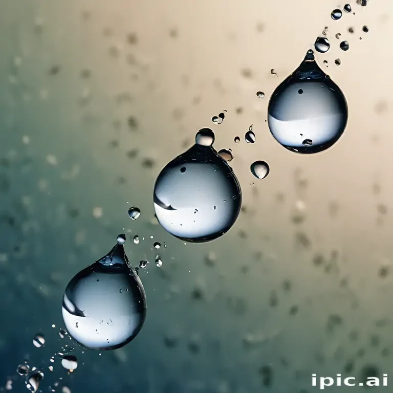 water droplets transparent