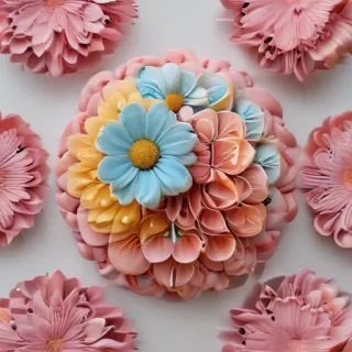 half brain half flowers