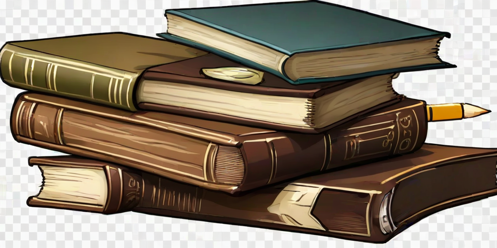 books stacked clipart