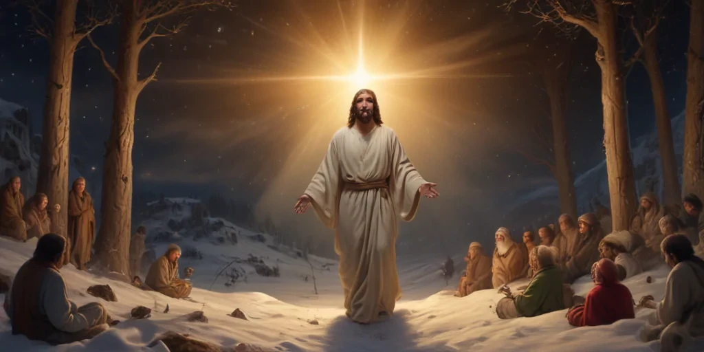 jesus at christmas images