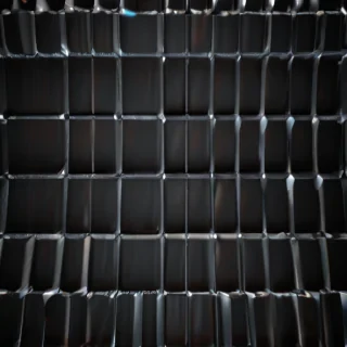 black checkered background