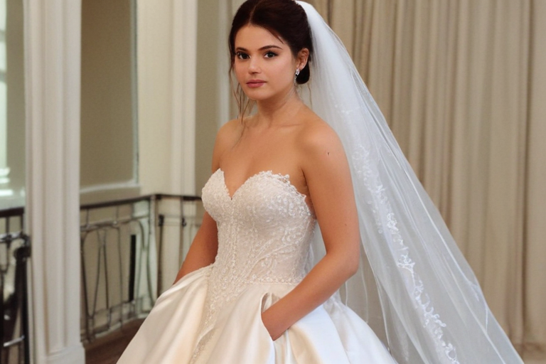 why was selena gomez in a wedding dress