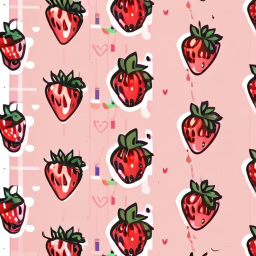 strawberry phone background