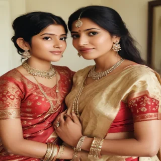 indian mom and son