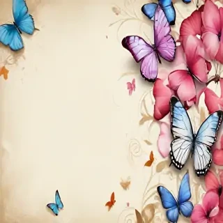 background with butterflies