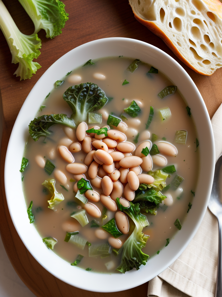 escarole and white bean soup