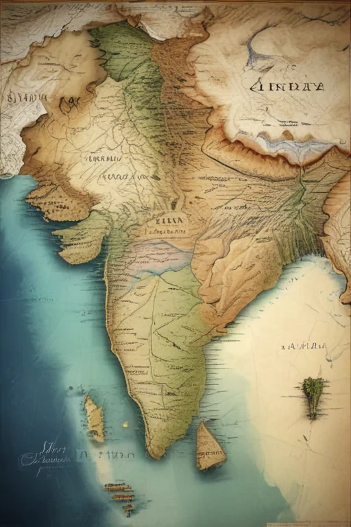 map of india