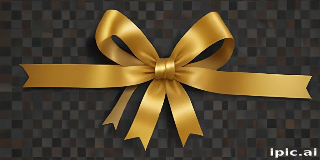gold ribbon png