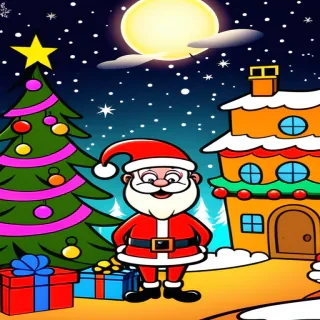 christmas background cartoon