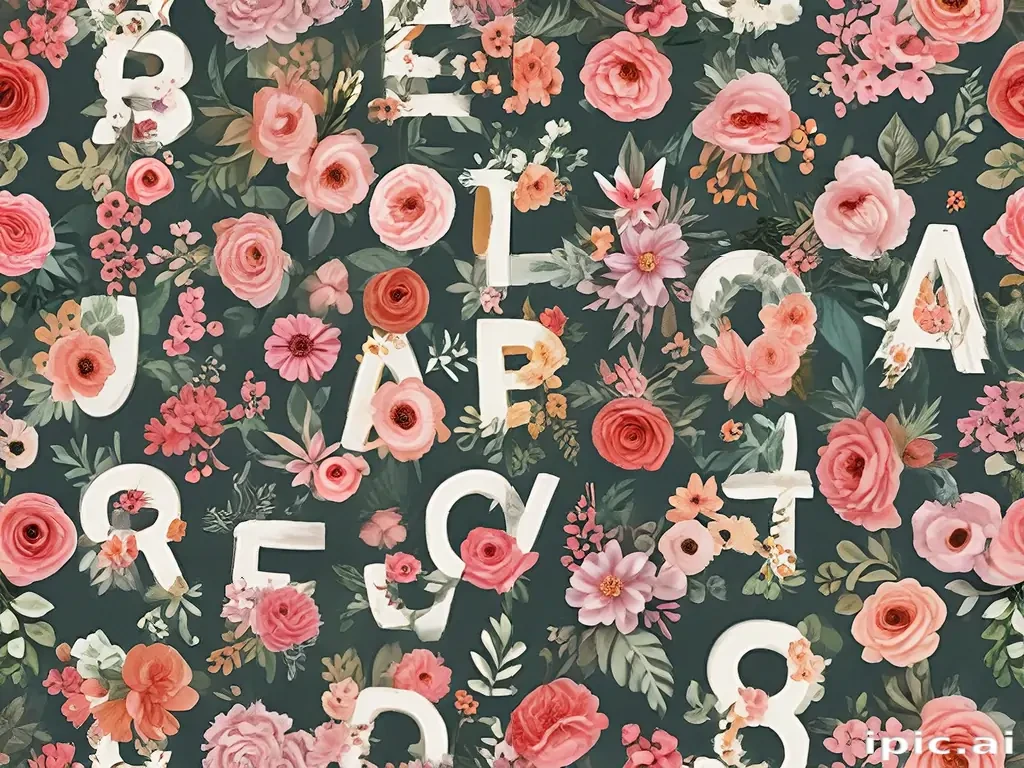 floral letters