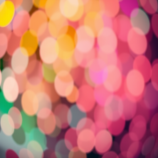 Generate an abstract image of colorful circles on a bright background with high saturation and contrast, using a DSLR camera with a 50mm lens, f/1.8 aperture, ISO 100, and a shallow depth of field to enhance details and vibrancy.