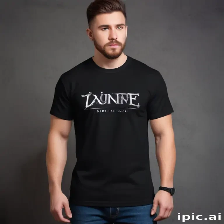 black t shirt mockup
