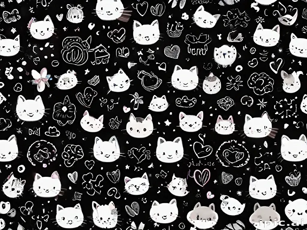 cute backgrounds black