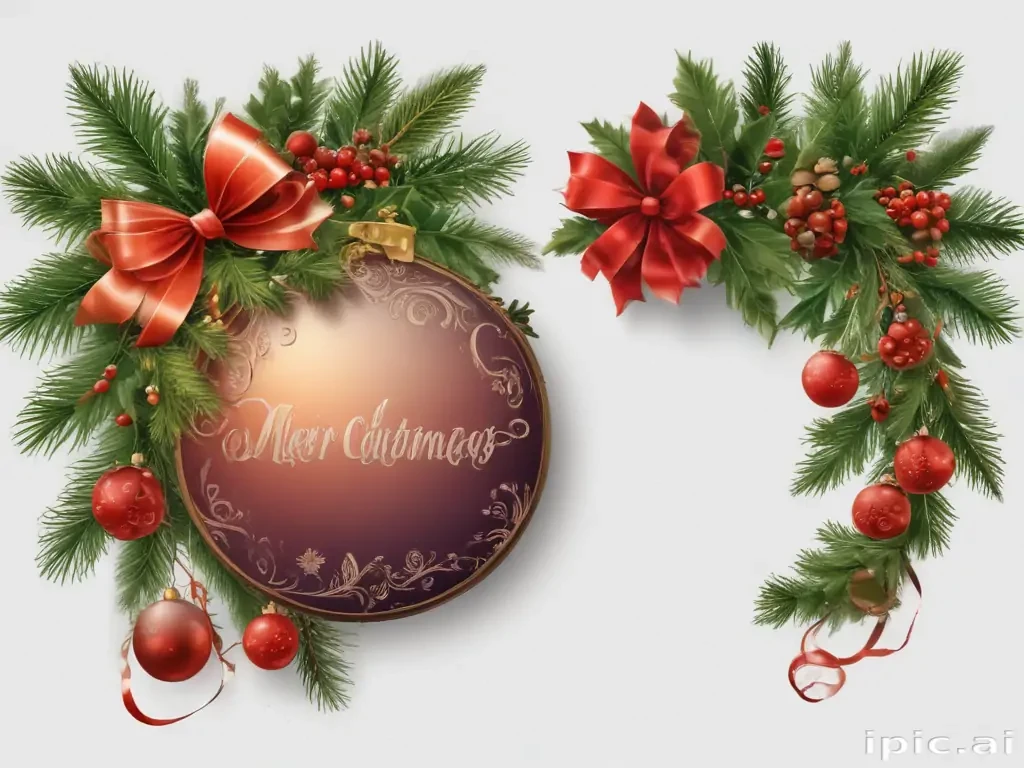 merry christmas clip art transparent background
