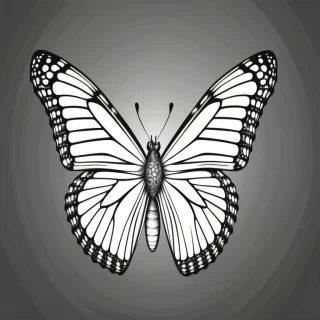 butterfly outline png