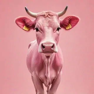pink cow wallpaper