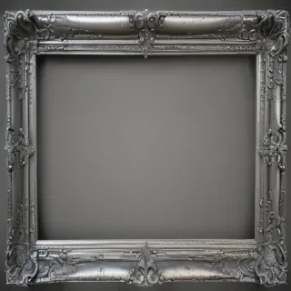 silver frame png