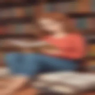 cartoon of reading