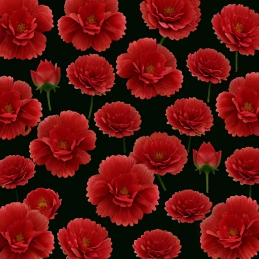 red flowers png