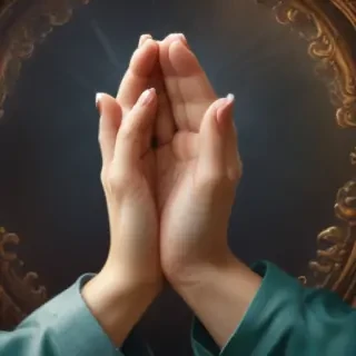 prayer hands transparent background
